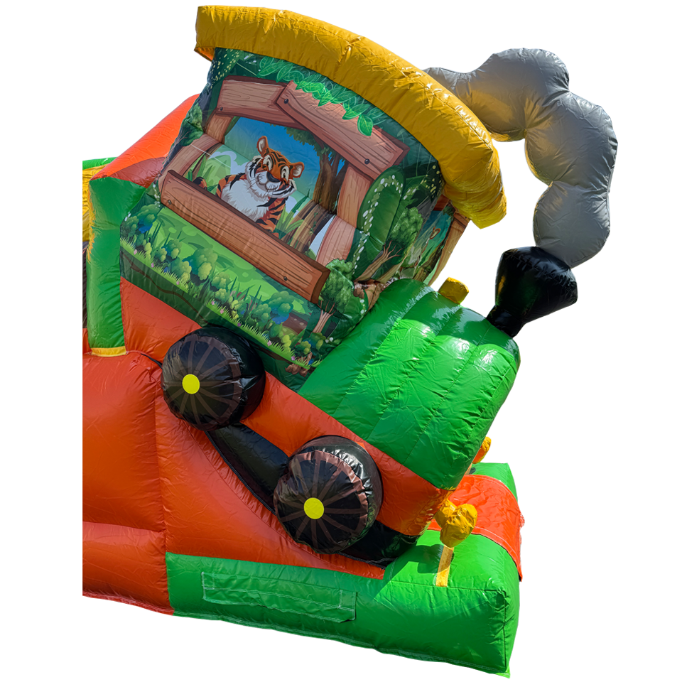 Combo Mini 3D Jungle Trein Springkasteel