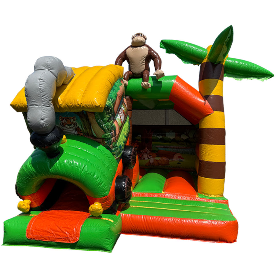 Combo Mini 3D Jungle Trein Springkasteel