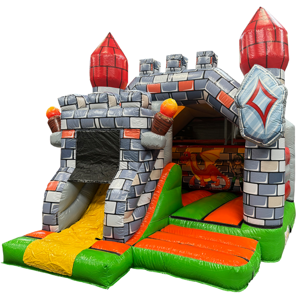 Combo Mini 3D Ridder Springkasteel Boing Inflatables