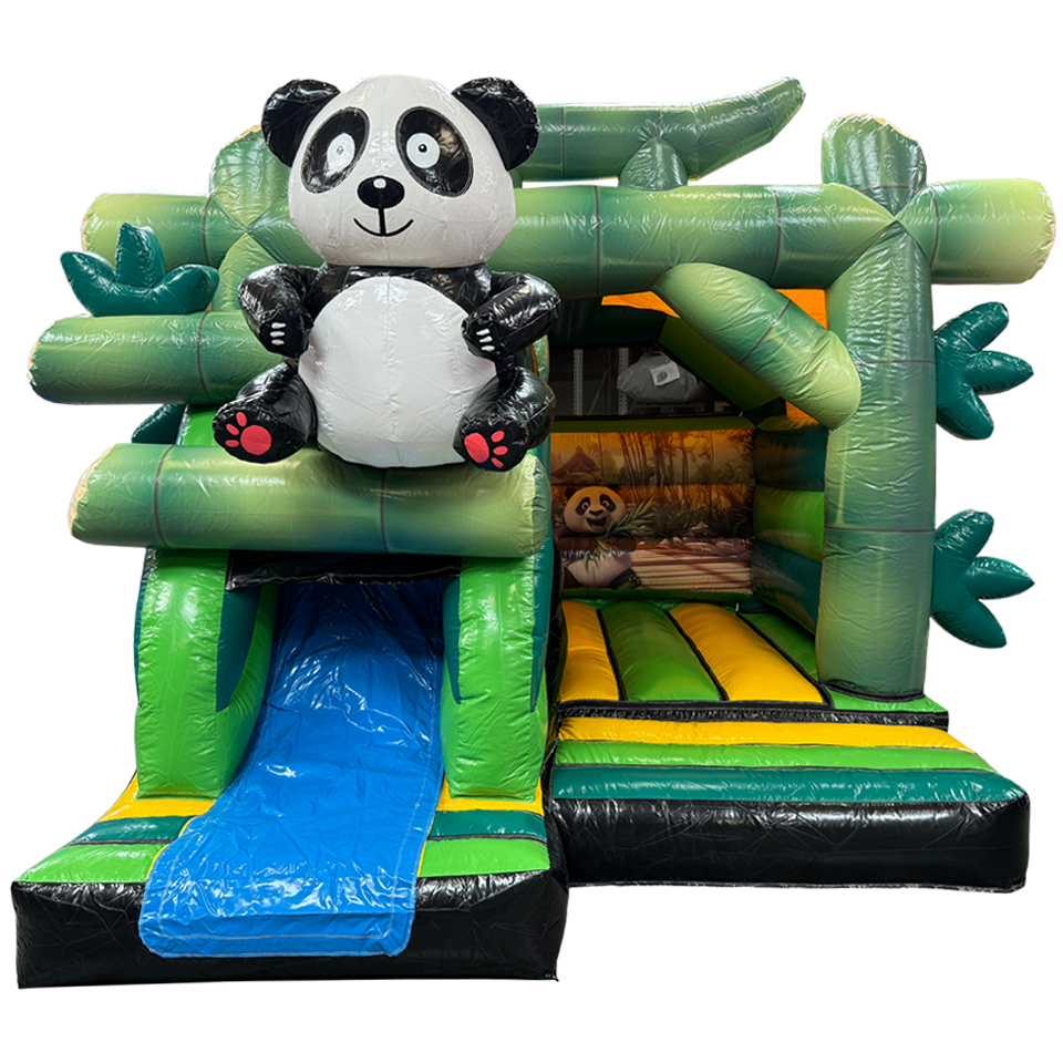 château gonflable midi 3d Panda