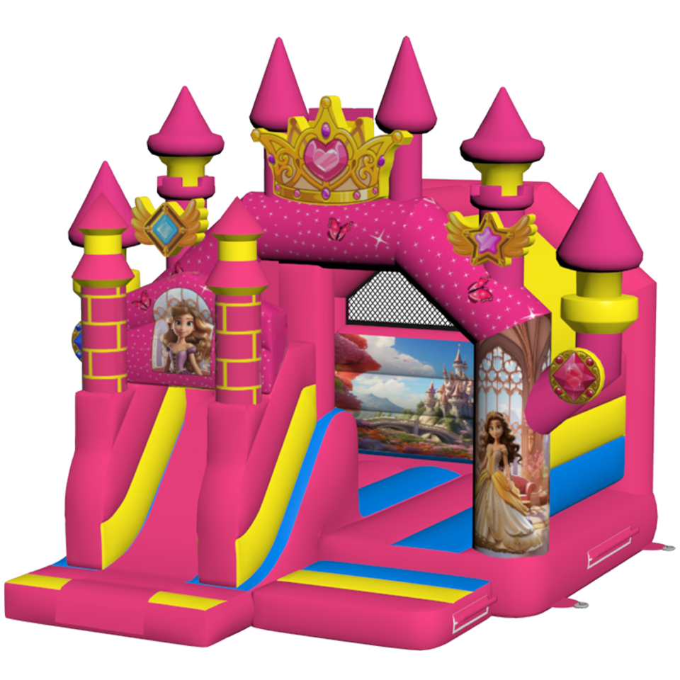 Combo Mini 3D Prinsessenkasteel Springkasteel