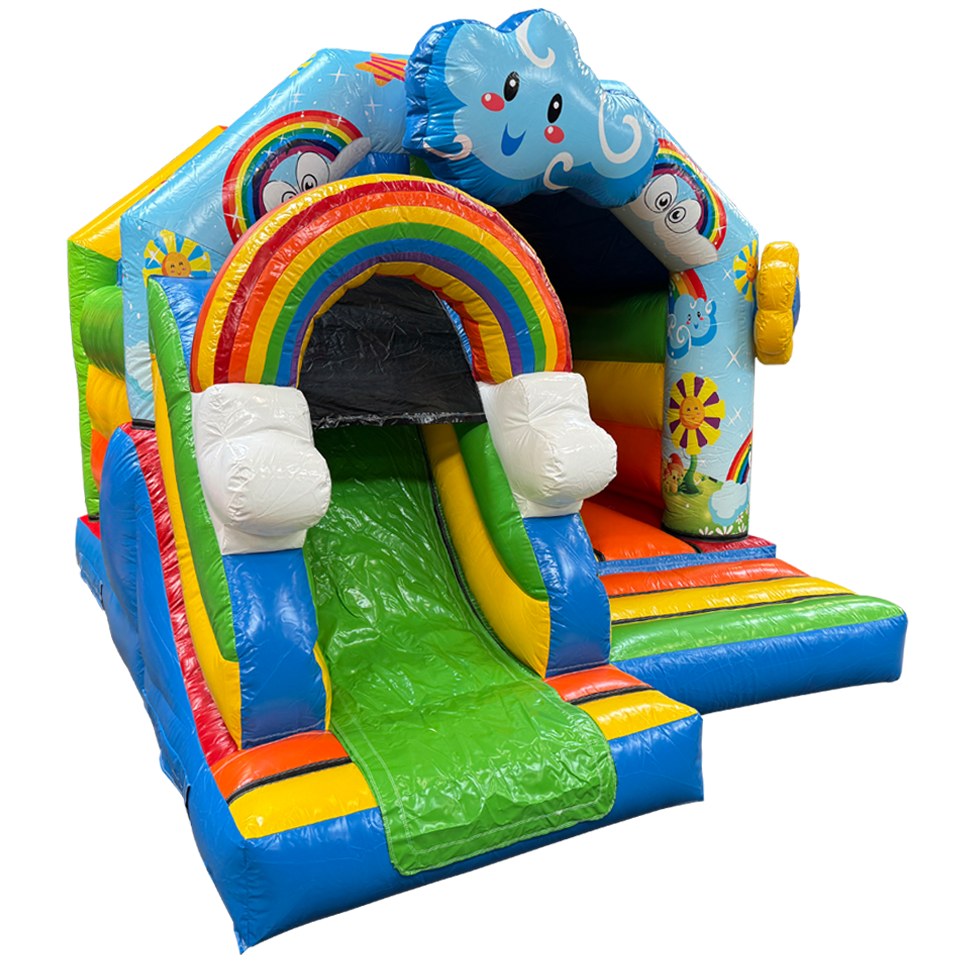 Combo Mini 3D arc-en-ciel Château Gonflable