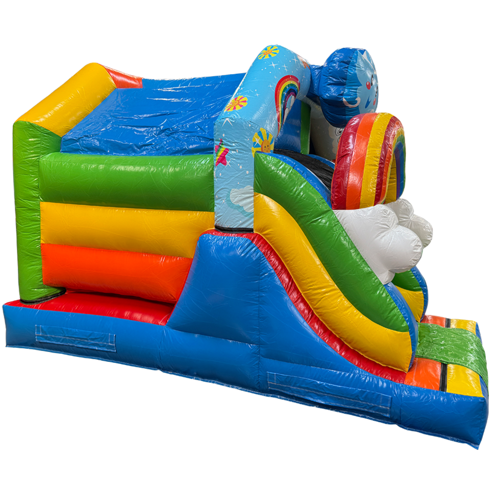 Combo Mini 3D arc-en-ciel Château Gonflable