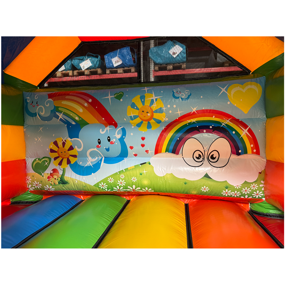 Combo Mini 3D arc-en-ciel Château Gonflable