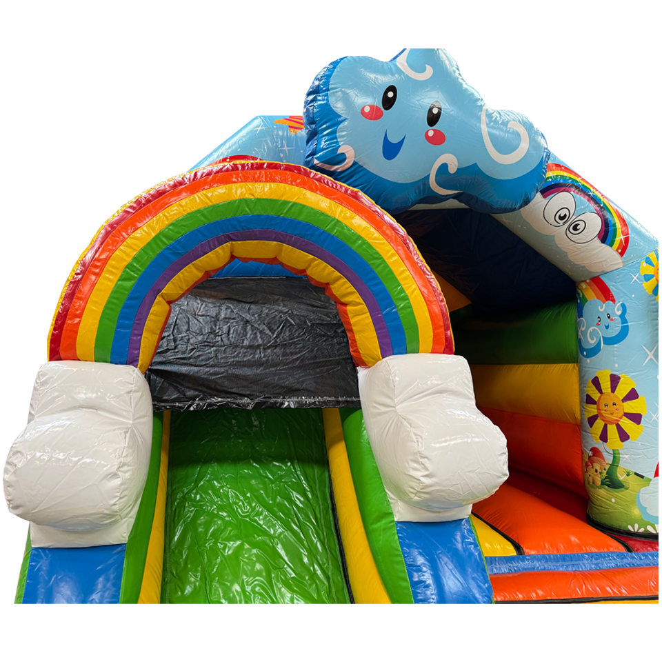 Combo Mini 3D arc-en-ciel Château Gonflable