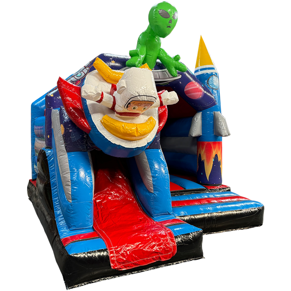 Combo Mini 3D Fusée spatiale Château Gonflable