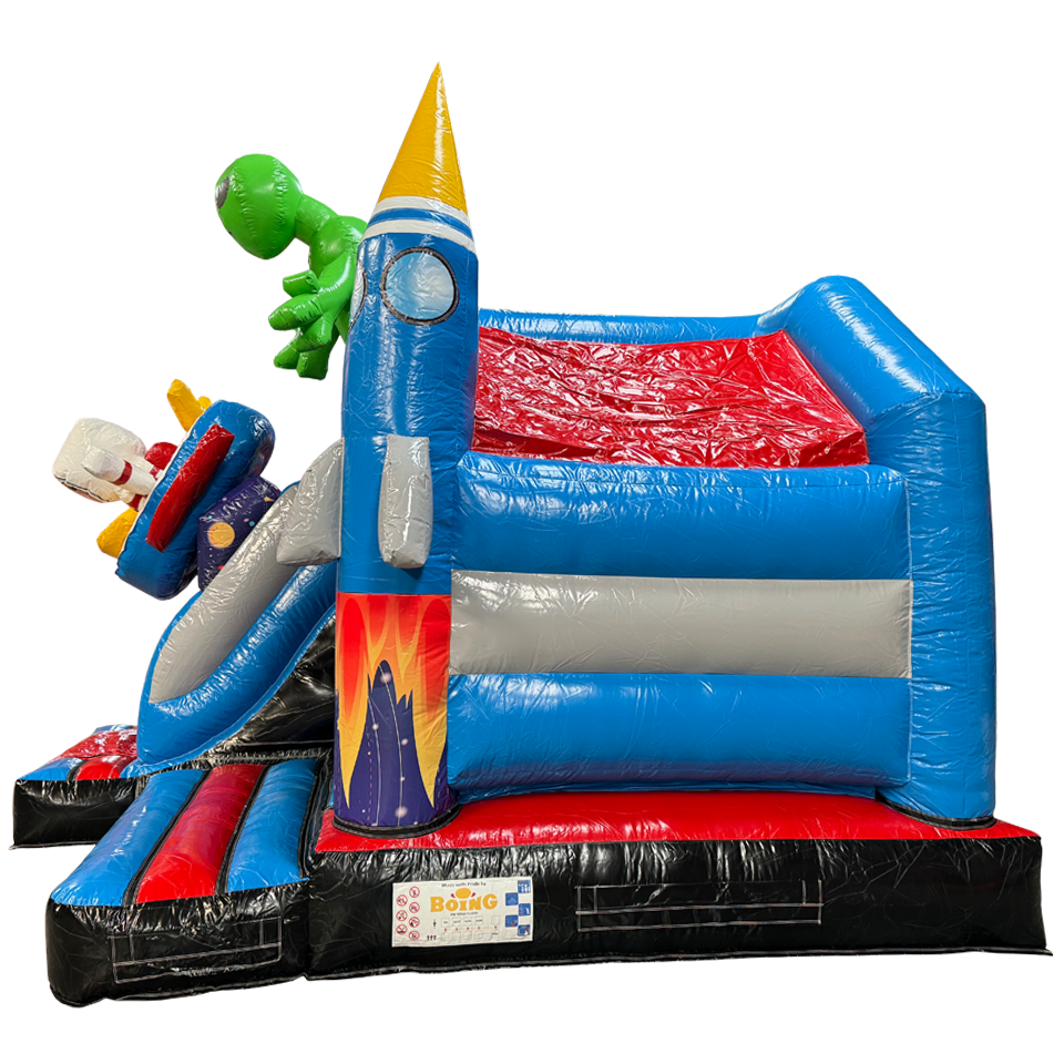 Combo Mini 3D Fusée spatiale Château Gonflable
