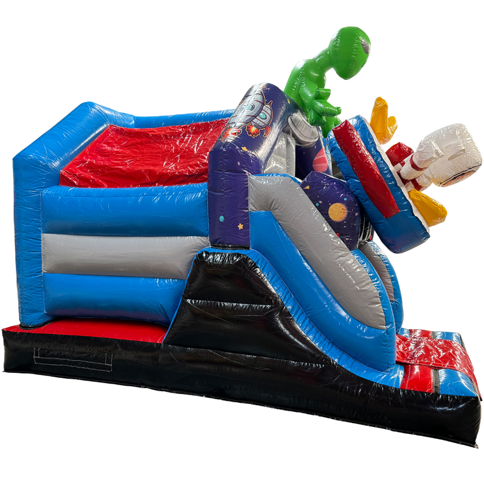 Combo Mini 3D Fusée spatiale Château Gonflable