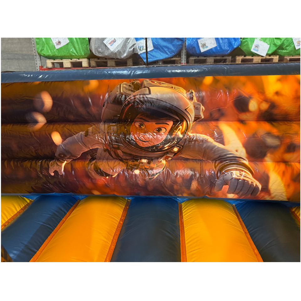 Combo Midi 2 Glijbanen Comic Springkasteel