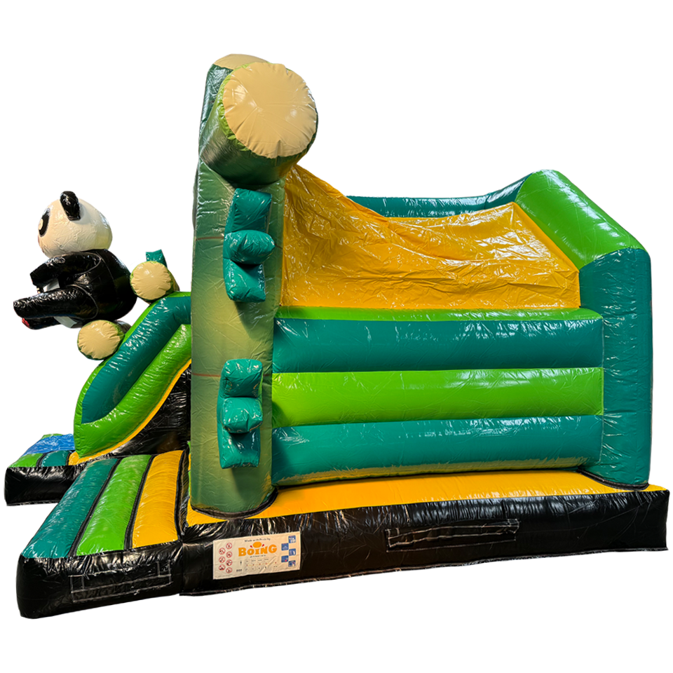 Combo Midi 3D Panda Château Gonflable avec obstacles