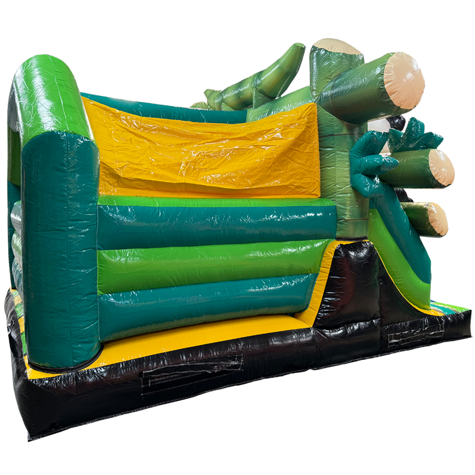 Combo Midi 3D Panda Château Gonflable avec obstacles