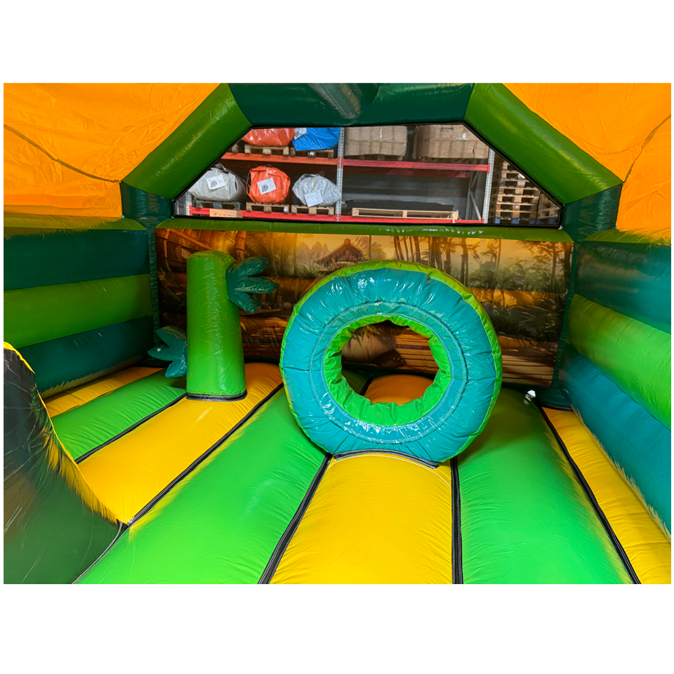 Combo Midi 3D Panda Château Gonflable avec obstacles