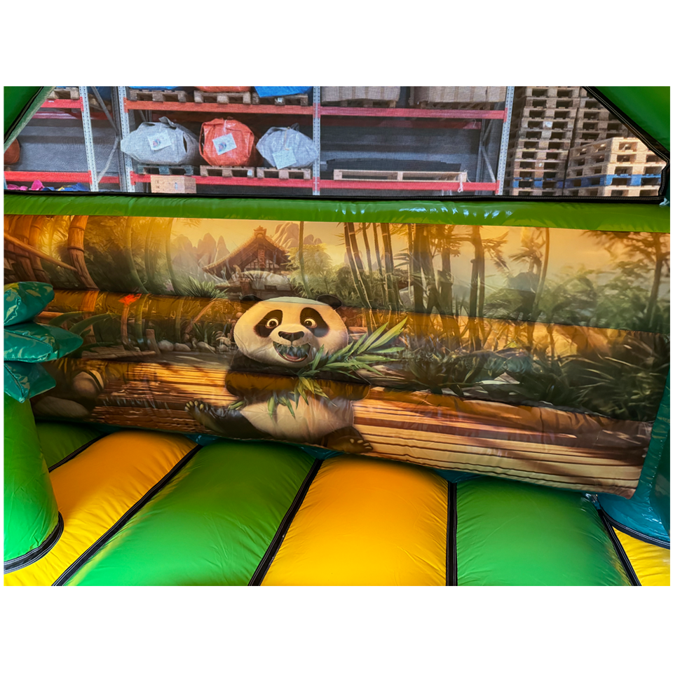Combo Midi 3D Panda Château Gonflable avec obstacles