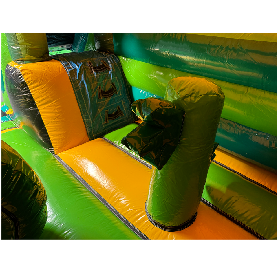 Combo Midi 3D Panda Château Gonflable avec obstacles