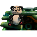 Combo Midi 3D Panda Springkasteel Met Obstakels