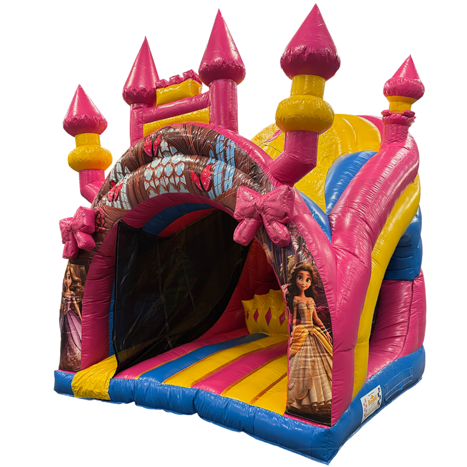 Fitt Curve Inflatable Curve Bounce N Slide Prinses - Boing Inflatables
