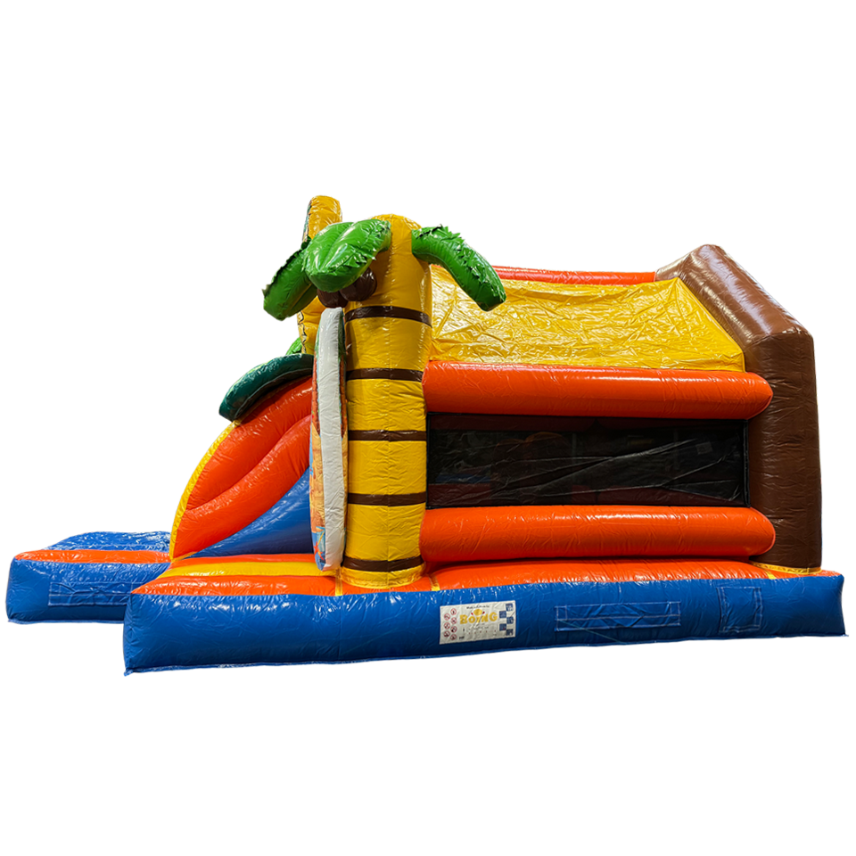 Fframe Midi Hawaii côté château gonflable