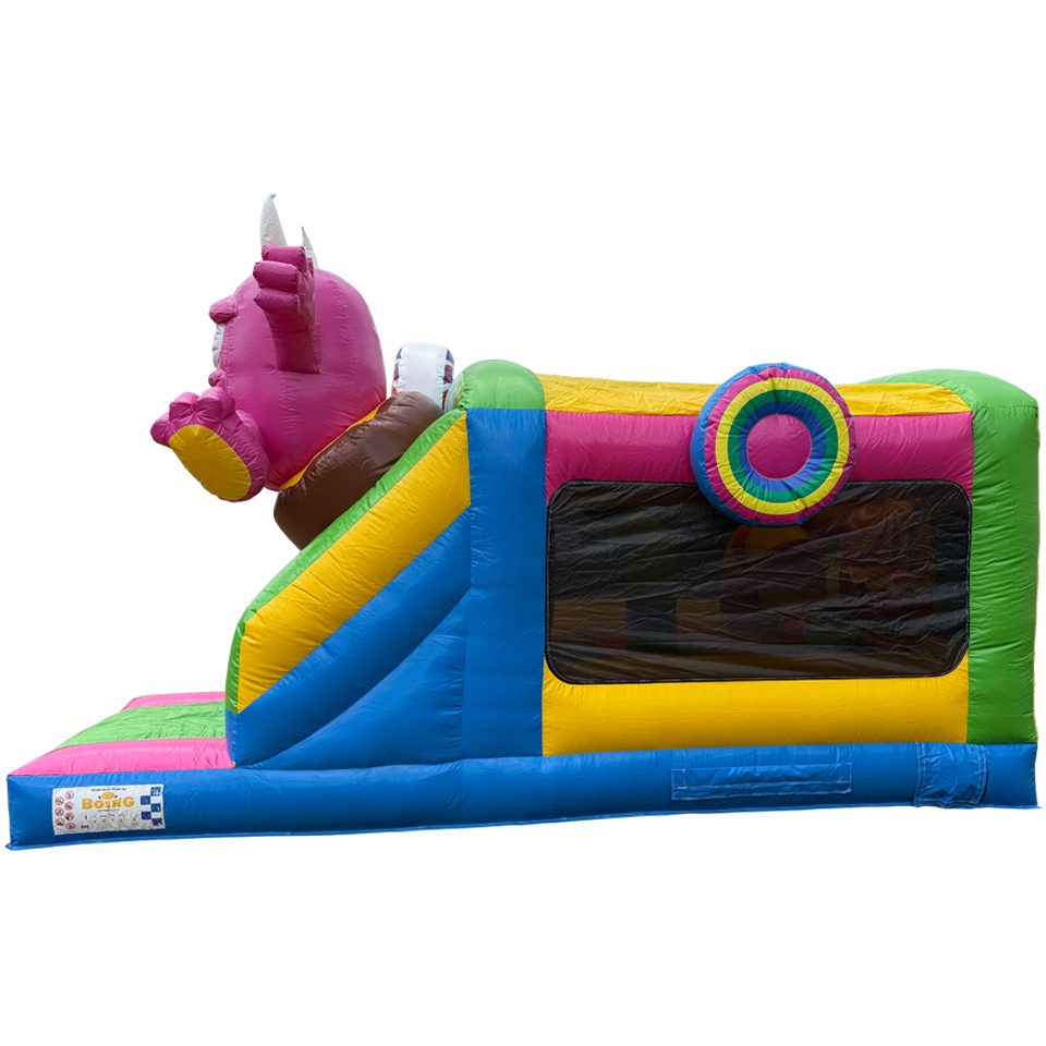 Hüpfburg Funbox Midi Cookie Monster Fuchsia