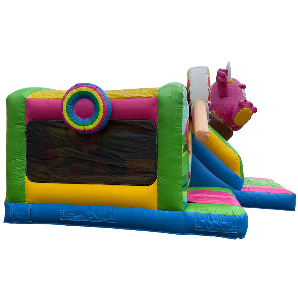 Hüpfburg Funbox Midi Cookie Monster Fuchsia