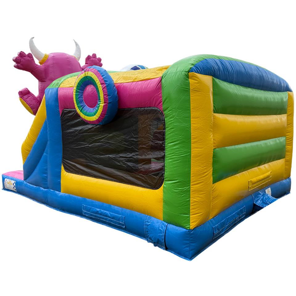 Hüpfburg Funbox Midi Cookie Monster Fuchsia