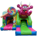 Hüpfburg Funbox Midi Cookie Monster Fuchsia