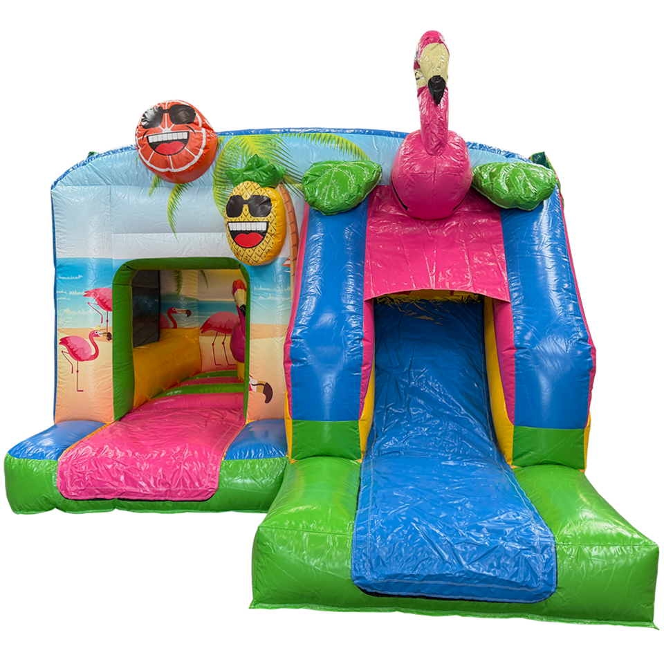 Funbox Midi Flamingo Springkasteel