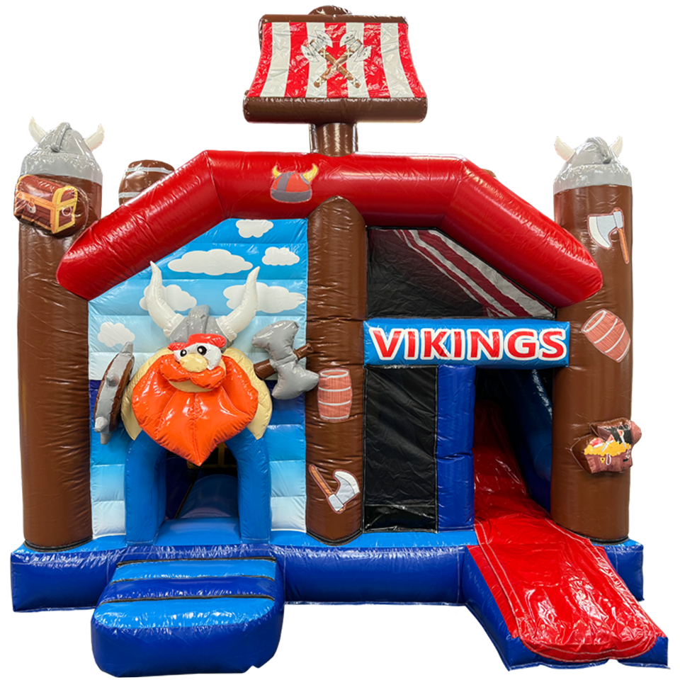 Multiplay Viking Springkasteel - Boing Inflatables