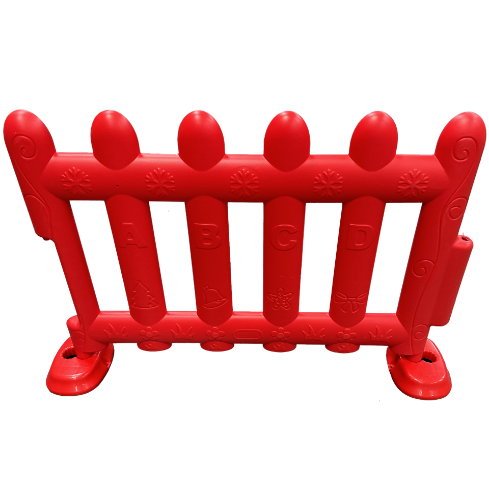 Clôtures en plastique rouge