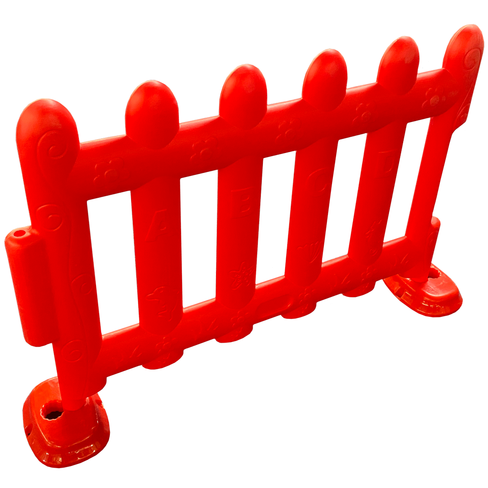 Clôtures en plastique rouge