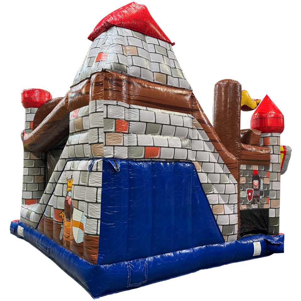 Achterzijde glijbaan Ridder