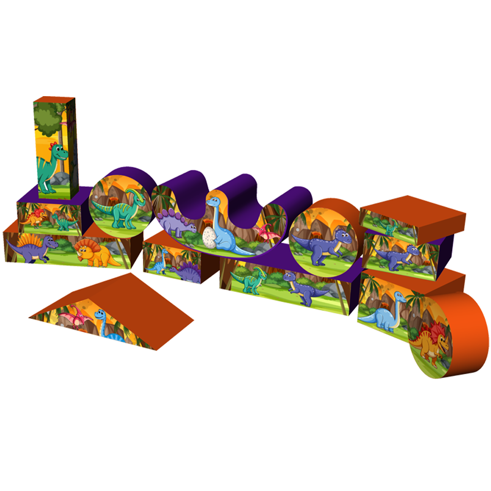 Soft Play Dinosaurus Set