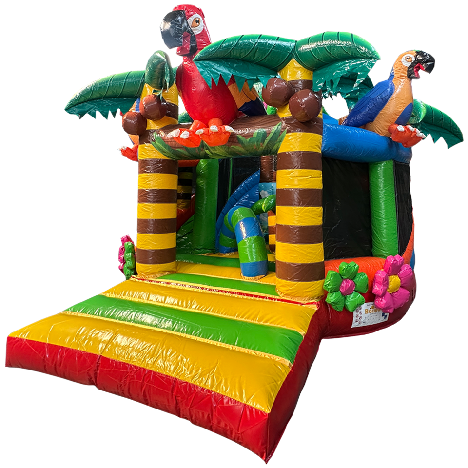 Twist N Slide Papegaai Springkasteel