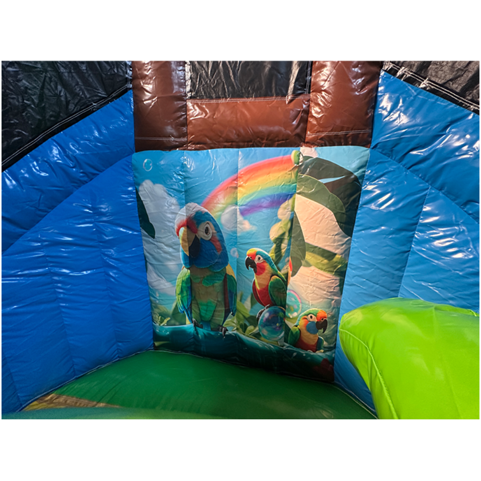 Twist N Slide Papegaai Springkasteel