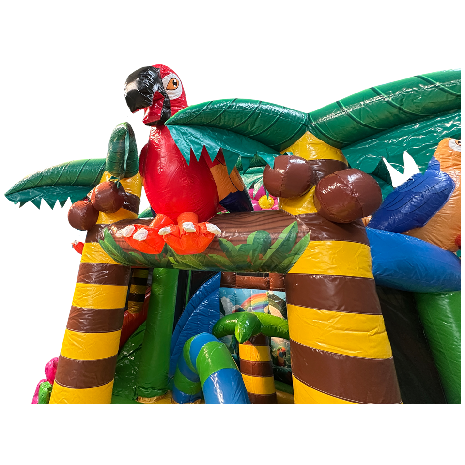 Twist N Slide Papegaai Springkasteel