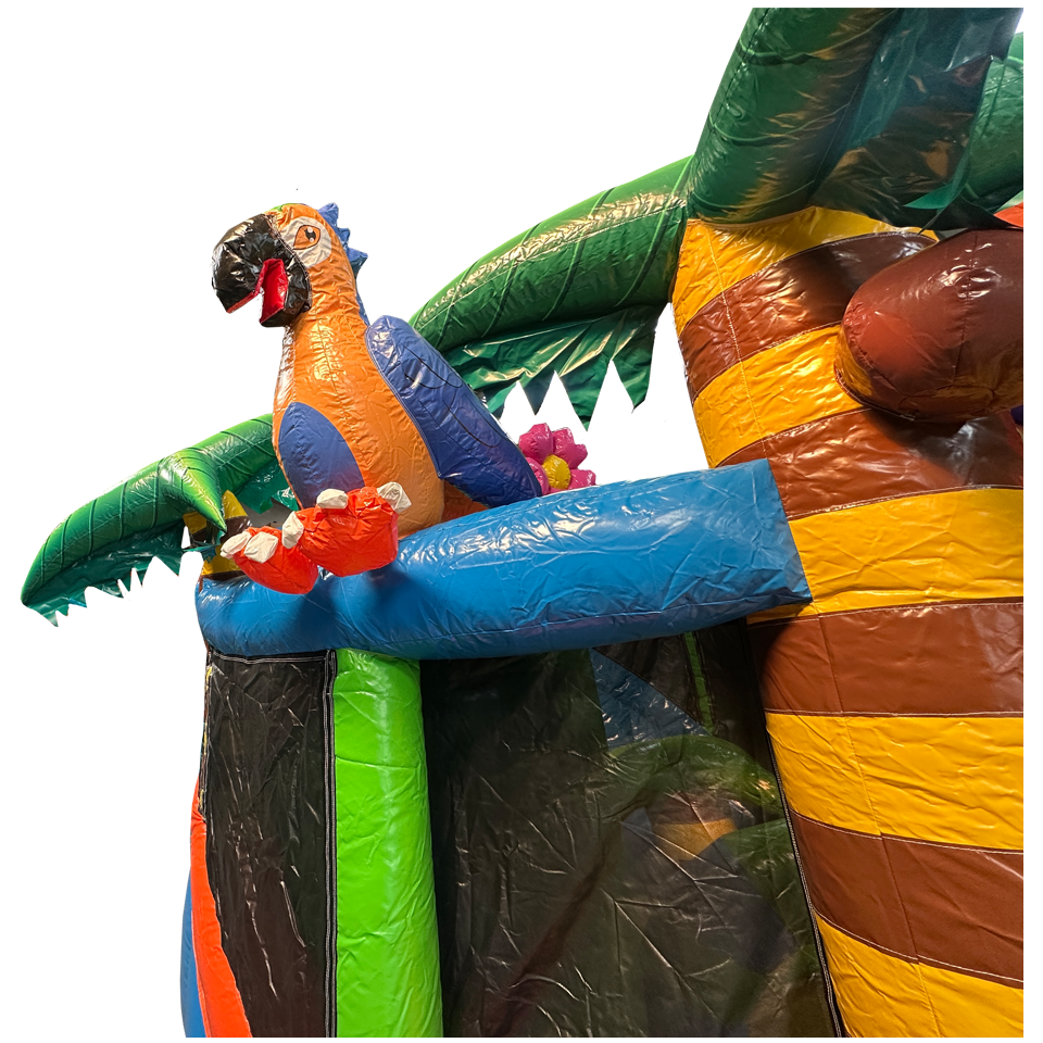Twist N Slide Papegaai Springkasteel