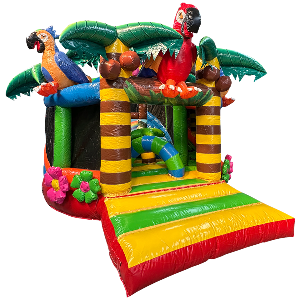 Twist N Slide Papegaai Springkasteel