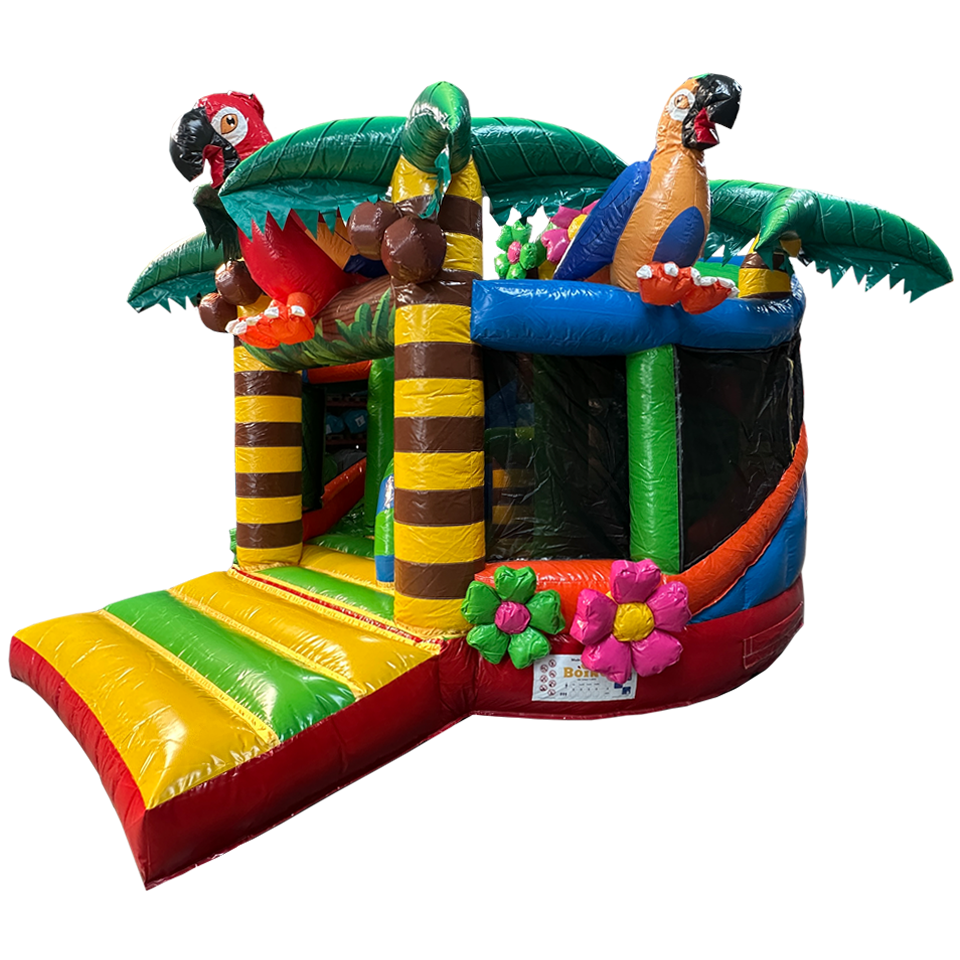 Twist N Slide Papegaai Springkasteel