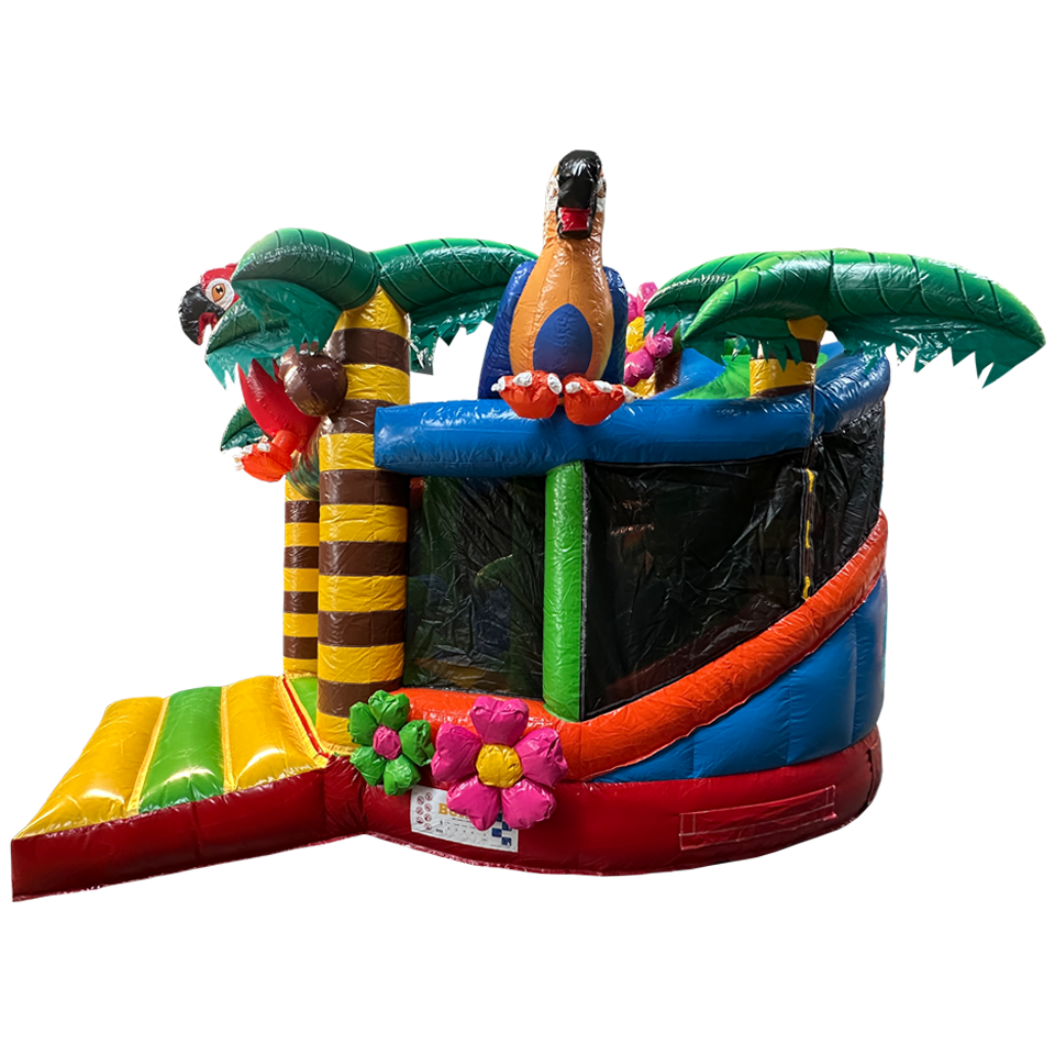 Twist N Slide Papegaai Springkasteel