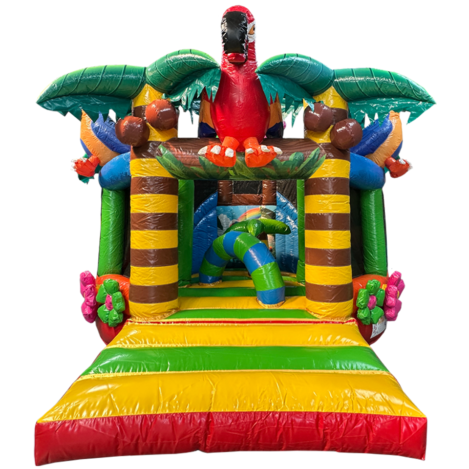 Twist N Slide Papegaai Springkasteel