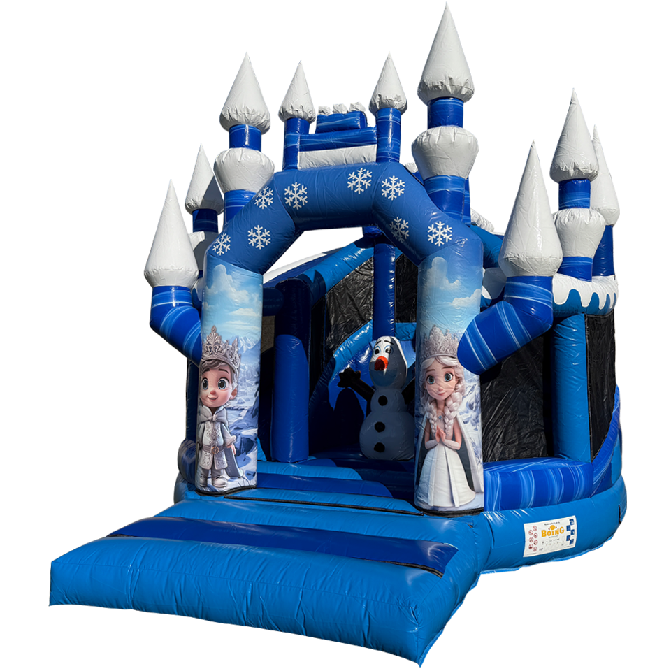 Twist N Slide Sneeuw Prinses Springkasteel