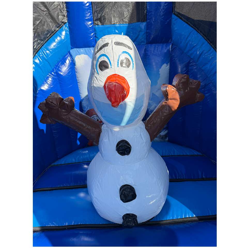Twist N Slide Snow Princess Bouncy castle