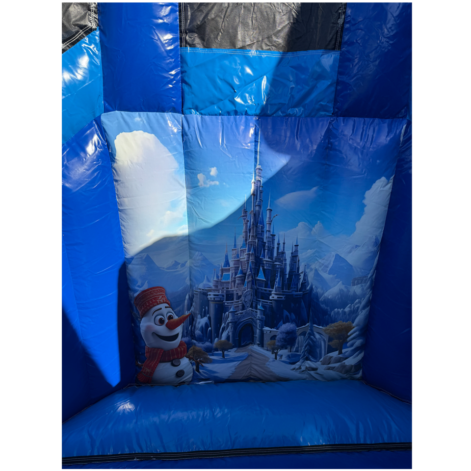 Twist N Slide Snow Princess Bouncy castle