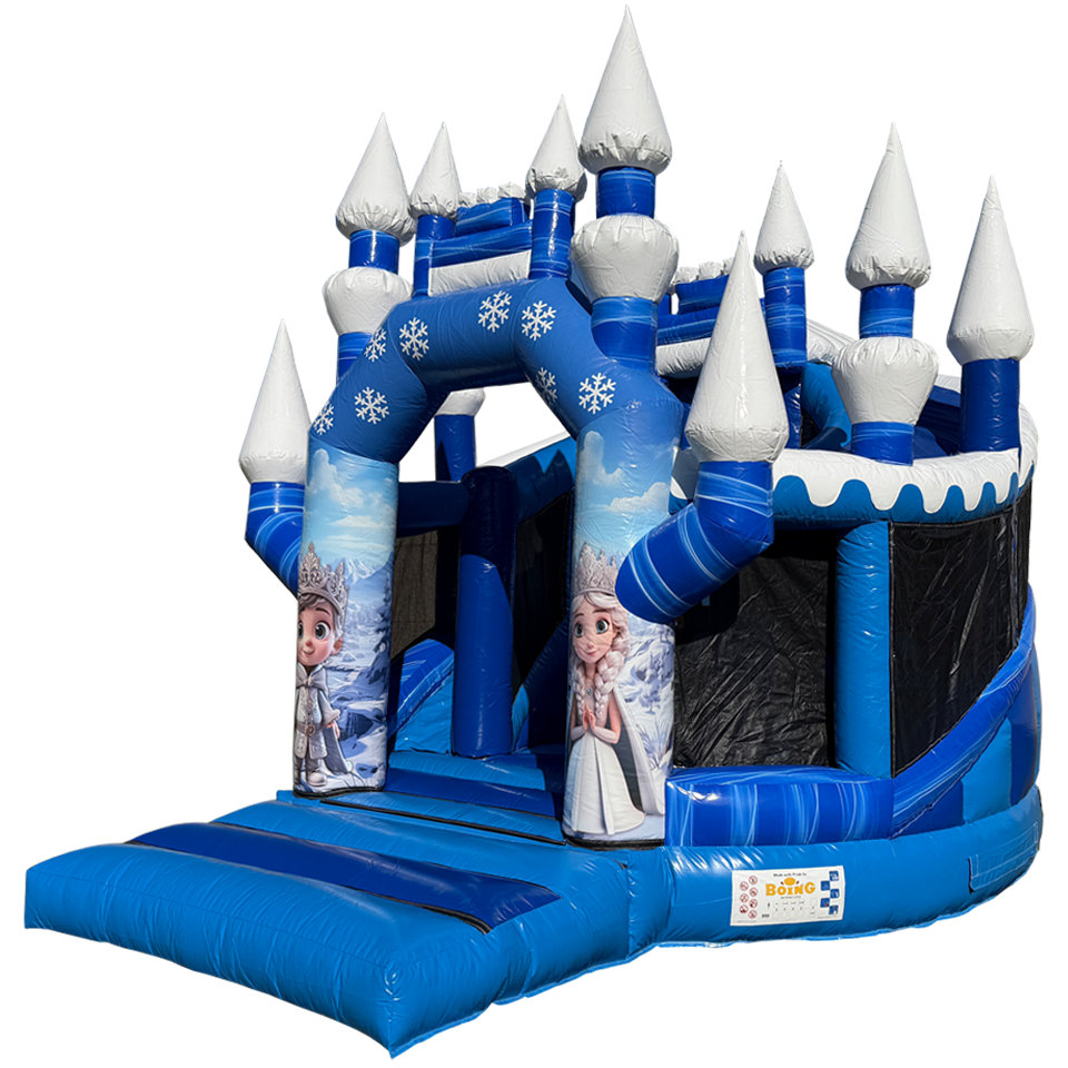 Twist N Slide Snow Princess Bouncy castle