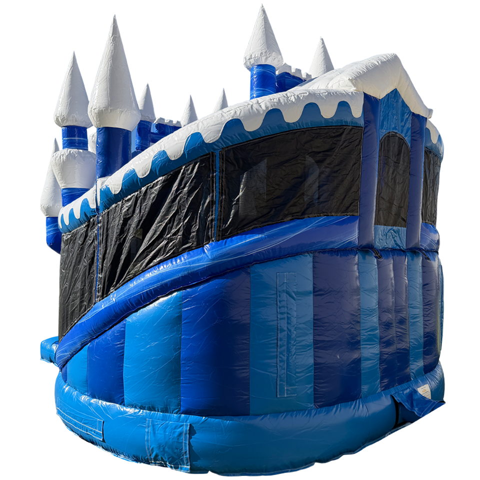 Twist N Slide Snow Princess Bouncy castle