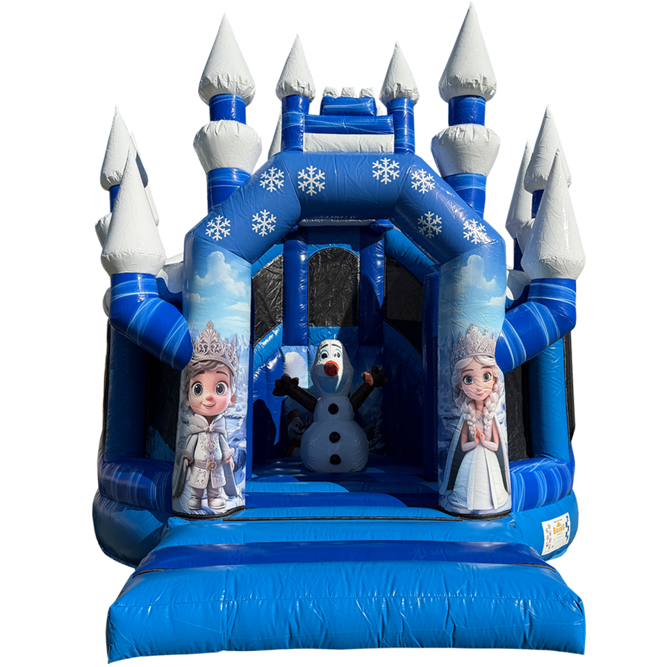 Twist N Slide Snow Princess Bouncy castle