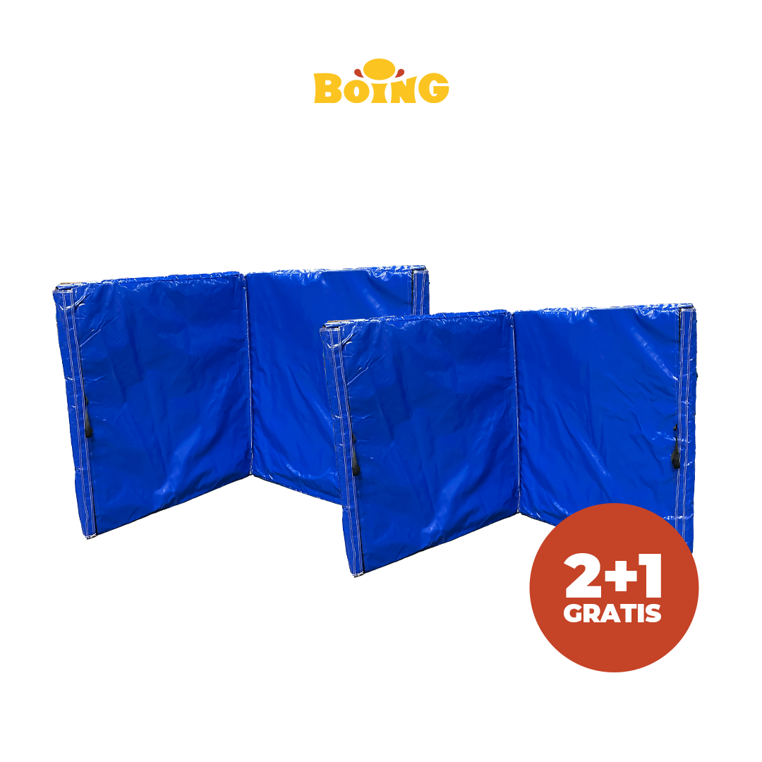 Tapis de sécurité pliants bleus