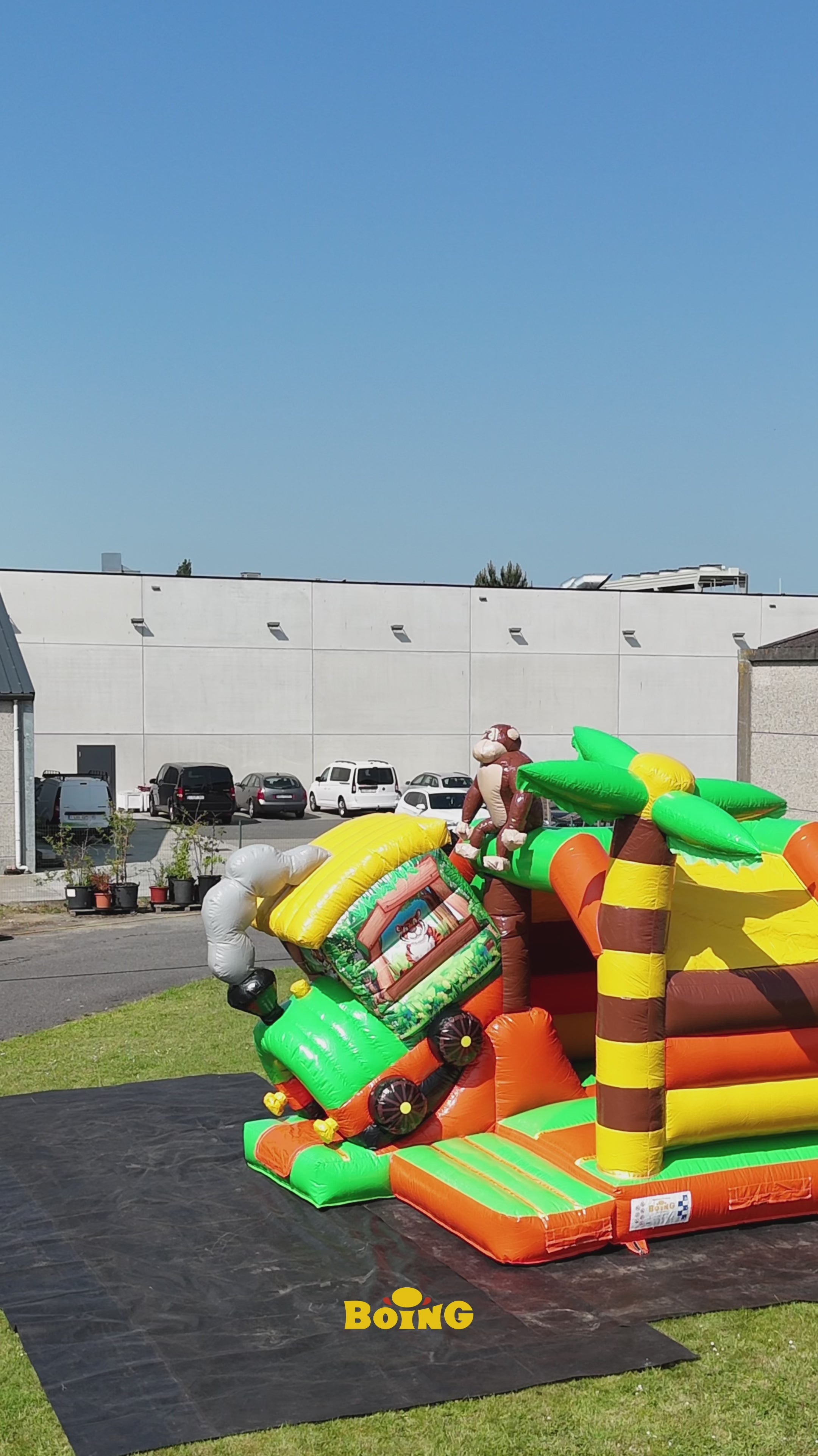 Combo Mini 3D Jungle Trein Springkasteel