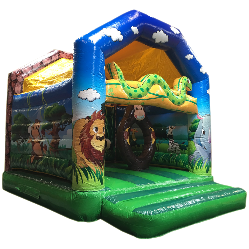 Midi Jungle Slang Springkasteel