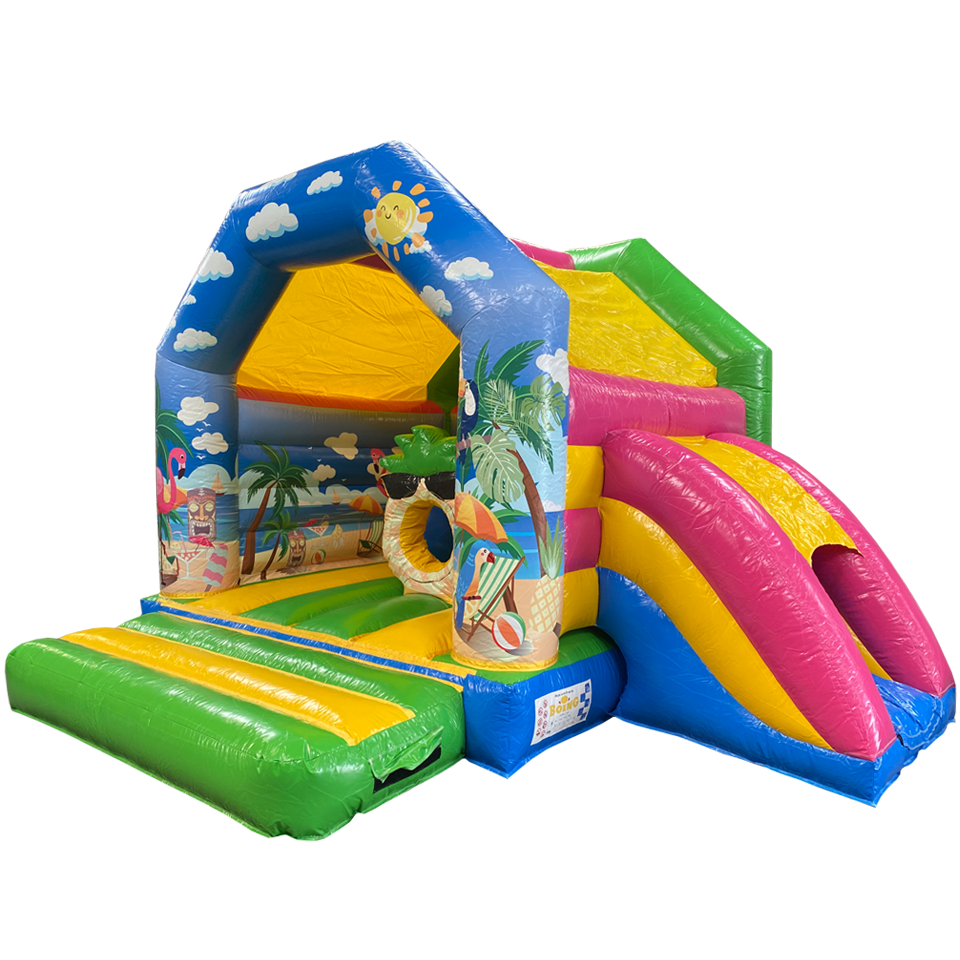 Midi Os Tropisch Strand Springkasteel