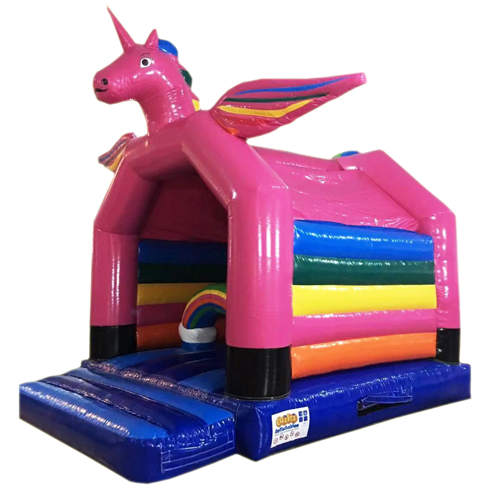 Aframe Midi Roze Eenhoorn Springkasteel